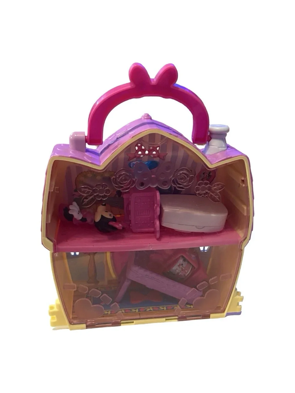 Disney Minnie Mouse Bow-Tique Bow-Sweet Home Portable Playset House Furniture